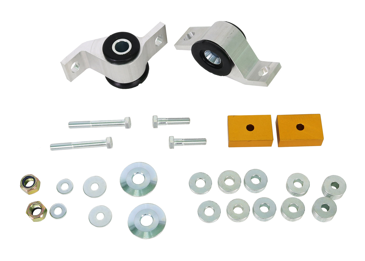 Front Lower Inner Rear Bushings Offset Caster & Anti Lift to Suit GD Subaru Impreza incl WRX/STi
