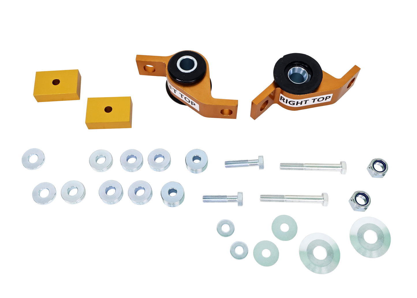 Front Lower Inner Rear Bushings Offset Caster & Anti Lift to Suit GD Subaru Impreza incl WRX/STi