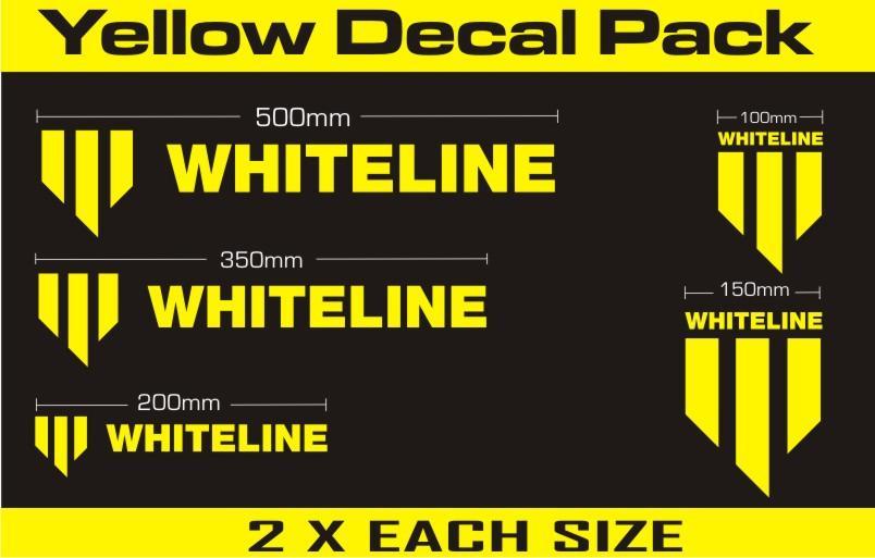 Whiteline Decal Kits 10 Pk Yellow