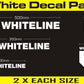 Whiteline Decal Kits - White