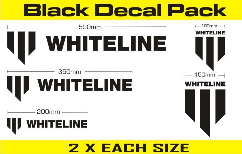 Whiteline Decal Kits - Black