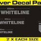 Whiteline Decal Kits - Silver