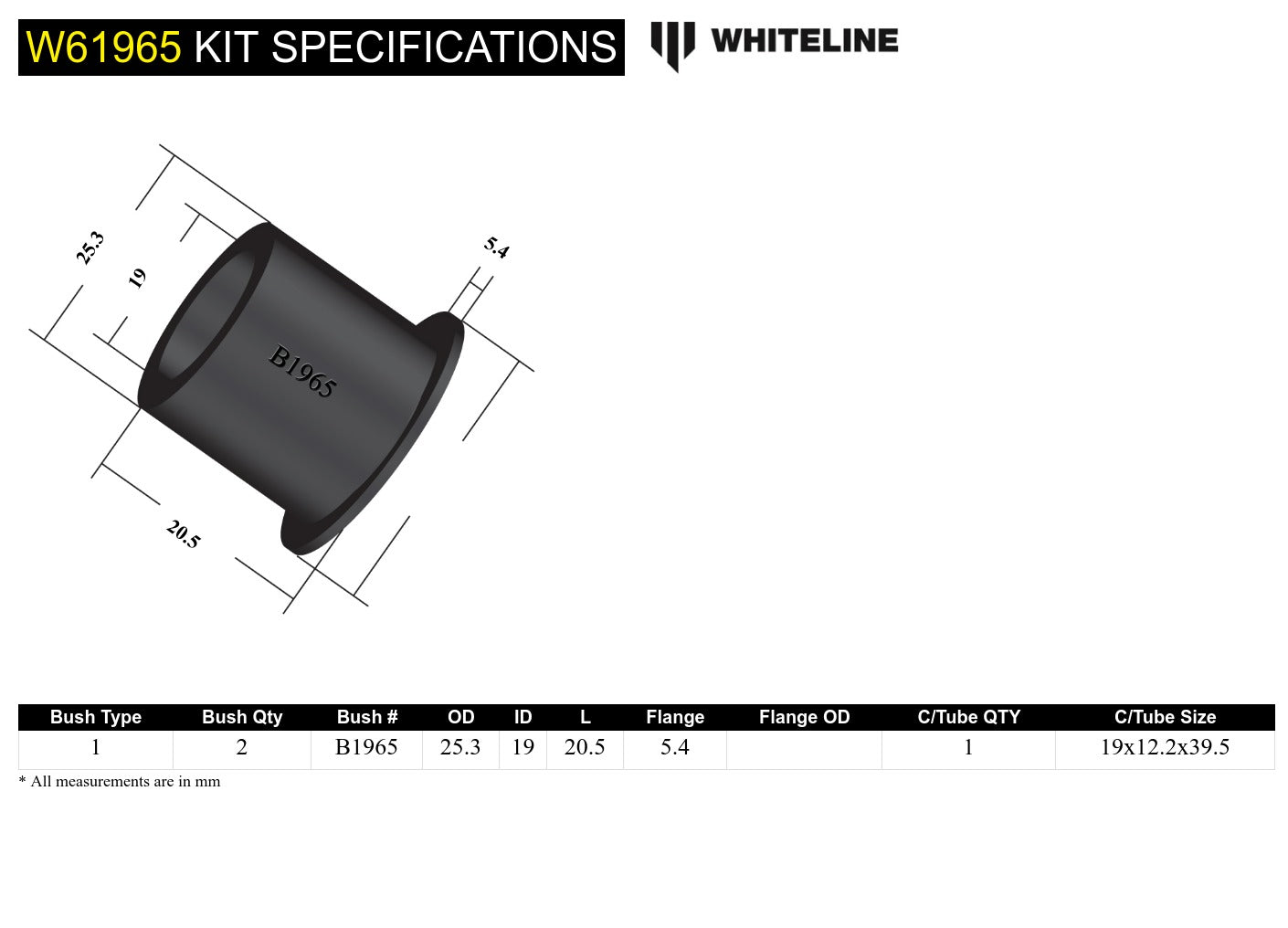 Rear Control arm - front lower bushing
