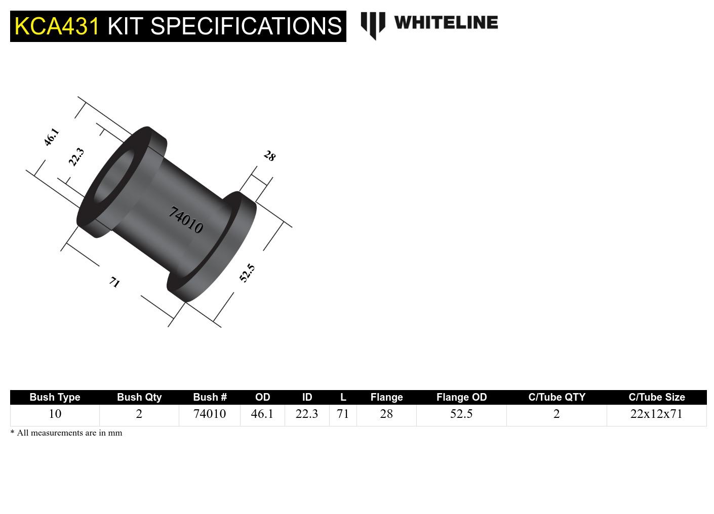 Front Control arm - lower bushing