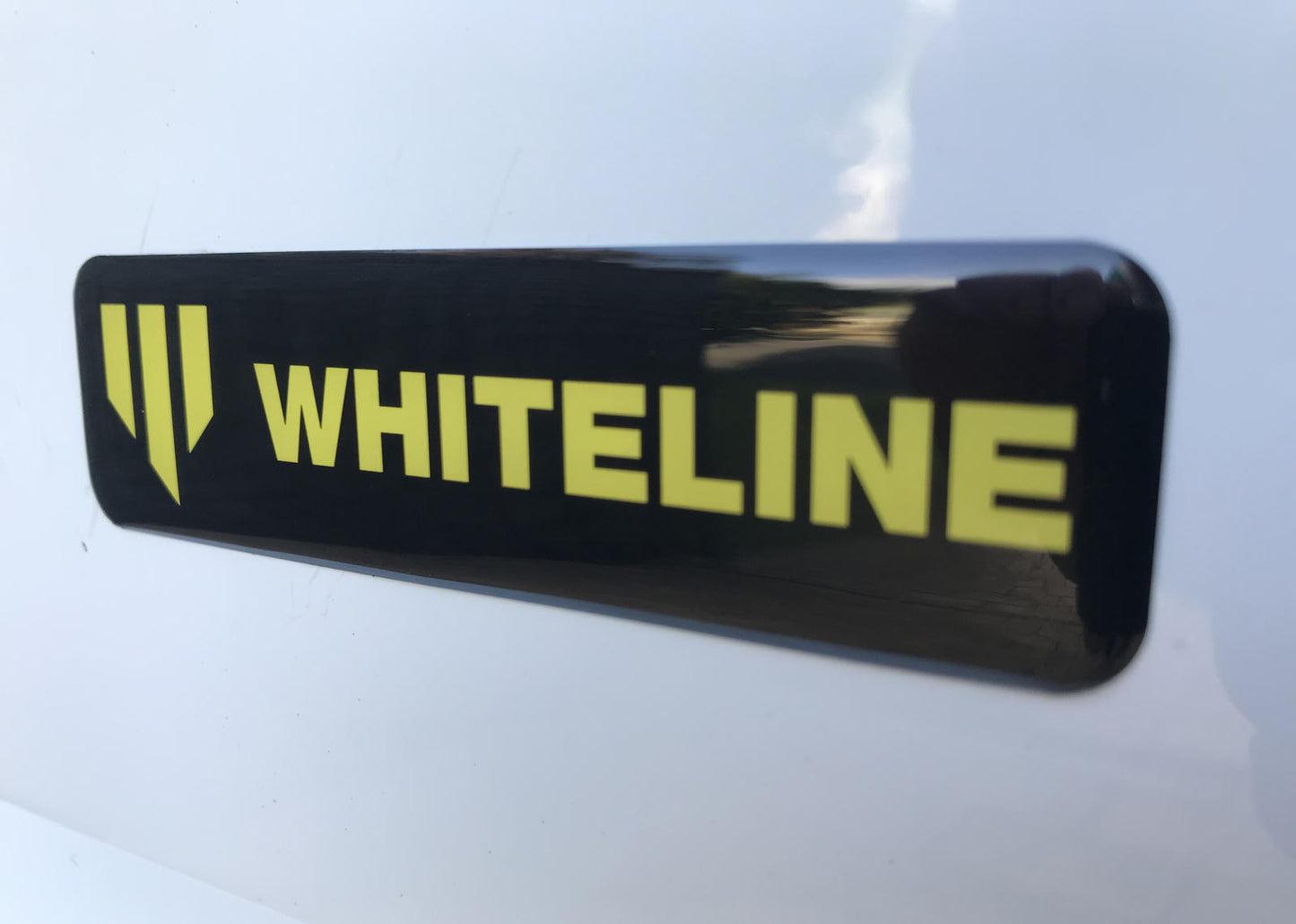 Whiteline Gel Badge - Black/Yellow L = 85mm x H = 25mm