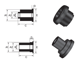 Bushing Type 8 - Stepped OD Shackle Bushing