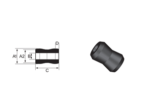 Bushing Type 15 - Tapered Cotton Real Bushing